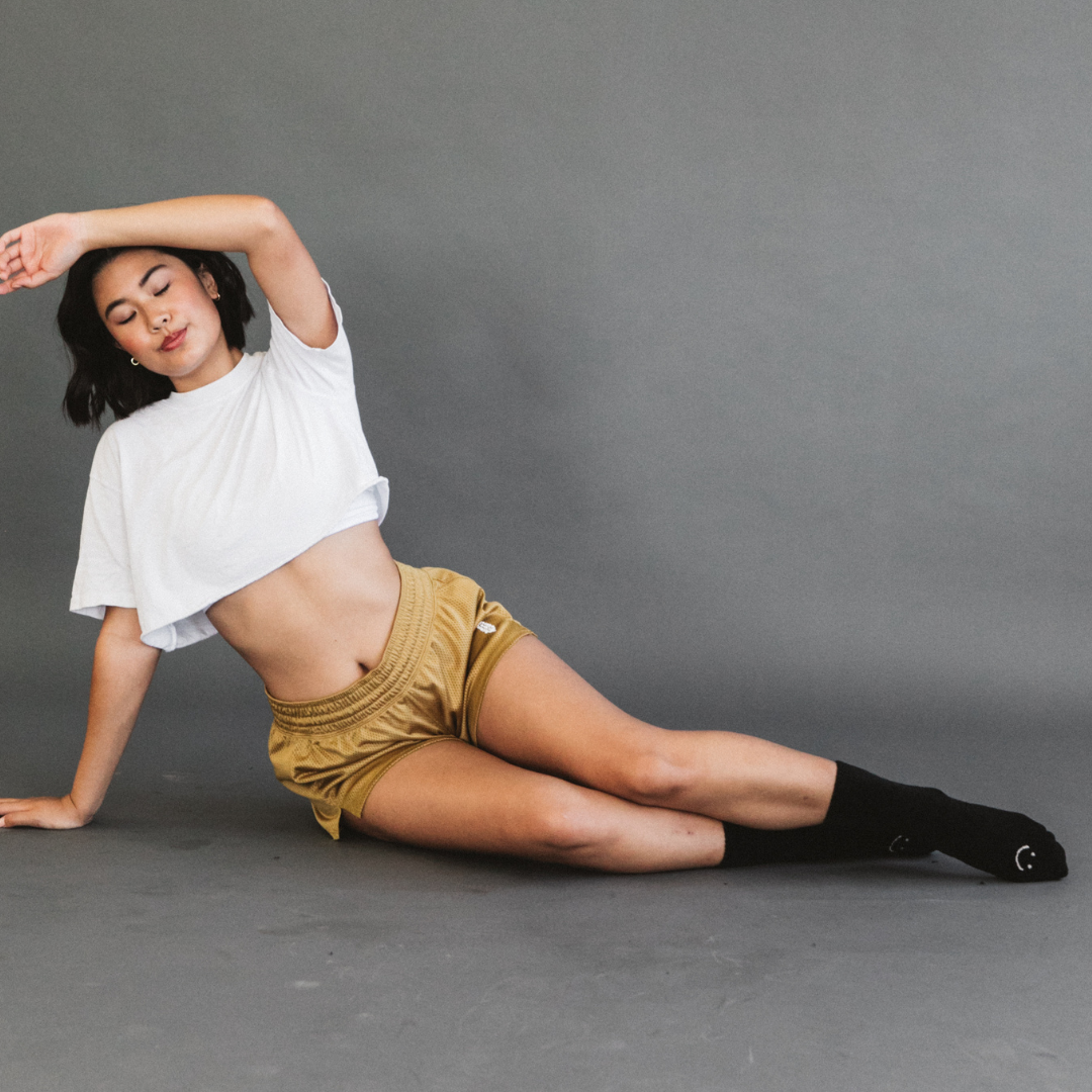 Happy Cloud Crew Grip Sock