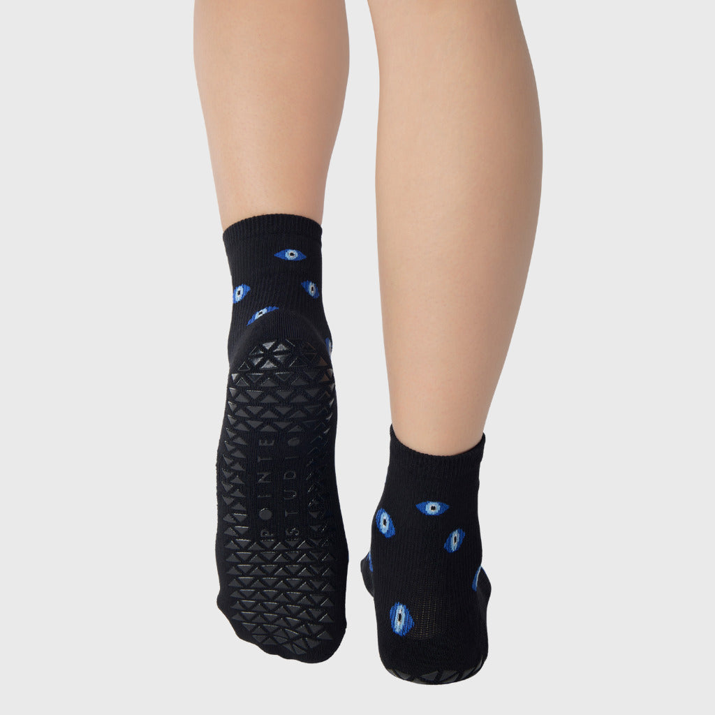 Evil Eyes Ankle Grip Sock