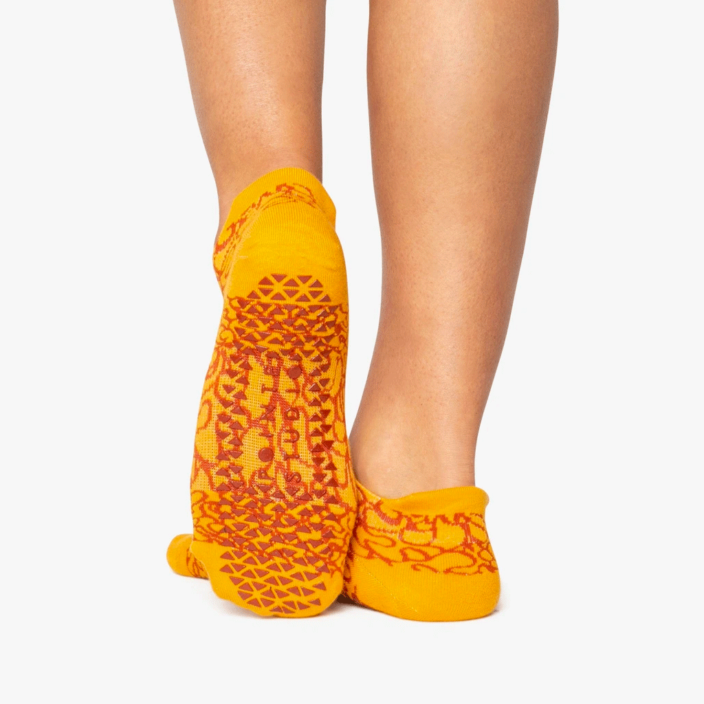 Abstract Grip Sock