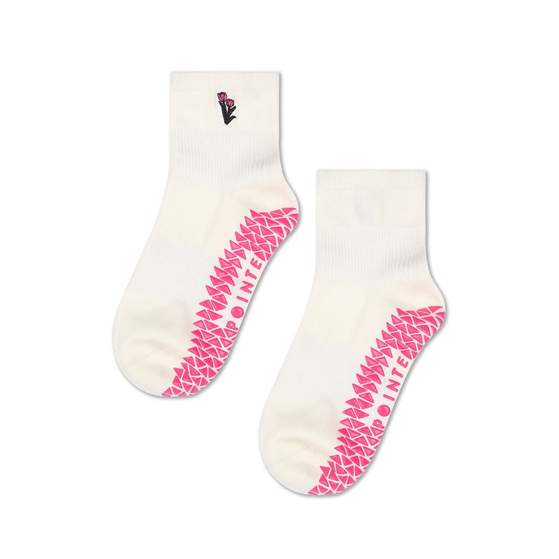 Tulips ankle grip sock