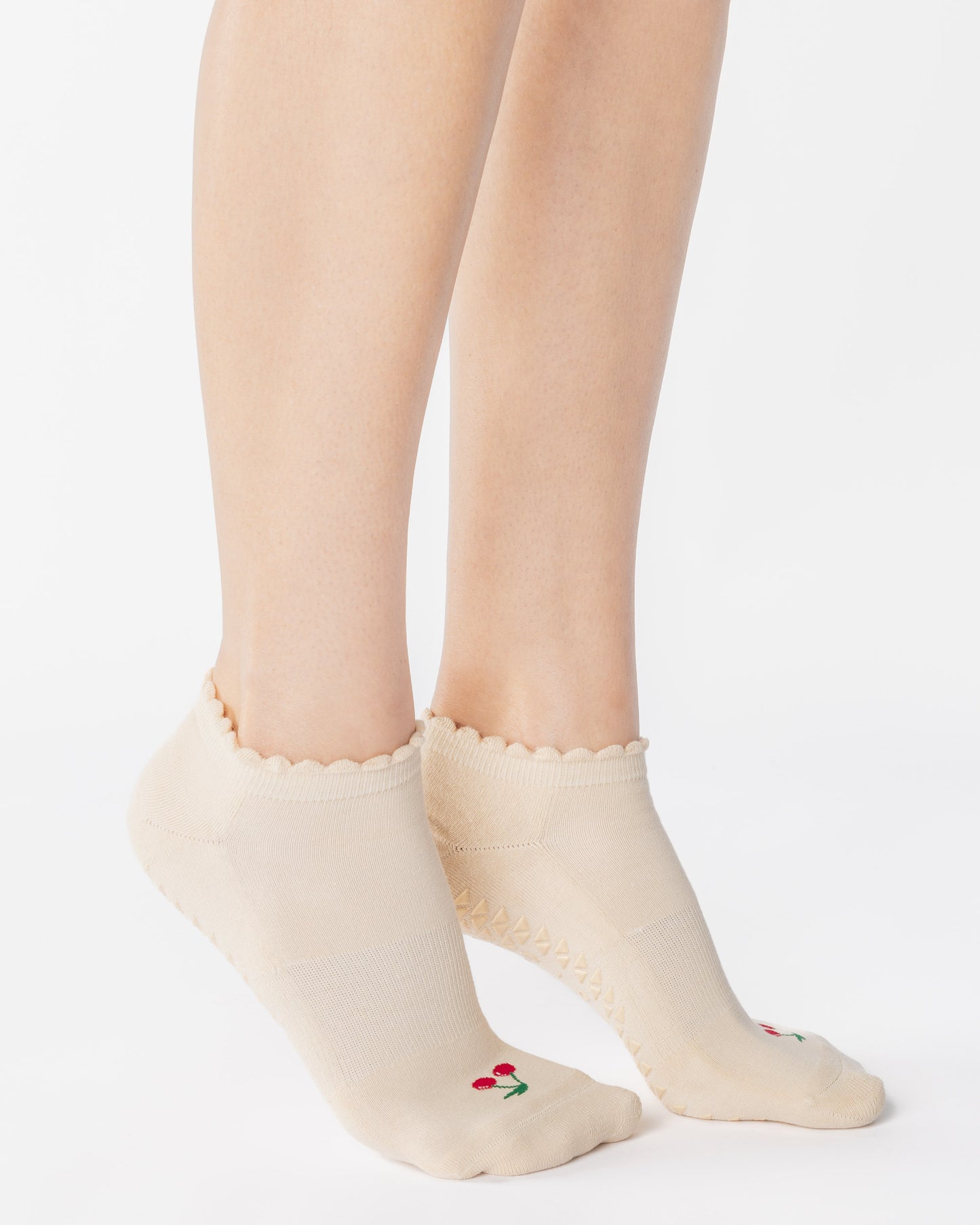 Cherry Full Foot Grip Sock