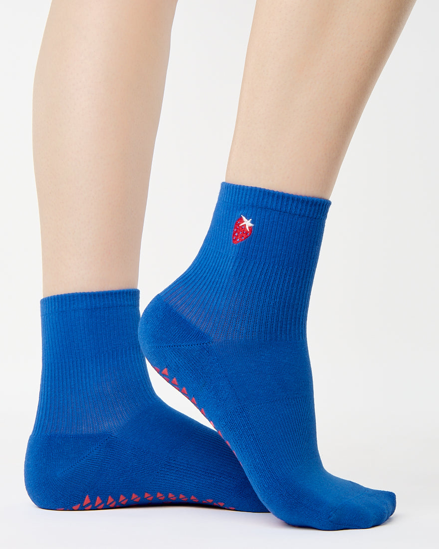 Strawberry Ankle Grip Sock