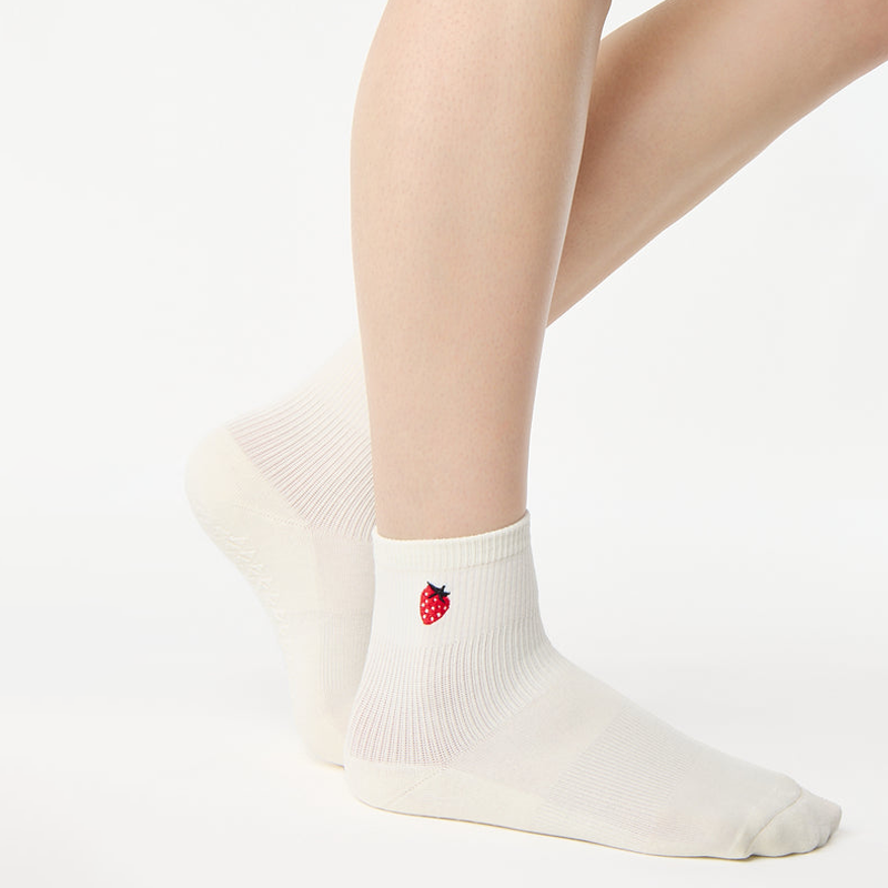 Strawberry Ankle Grip Sock
