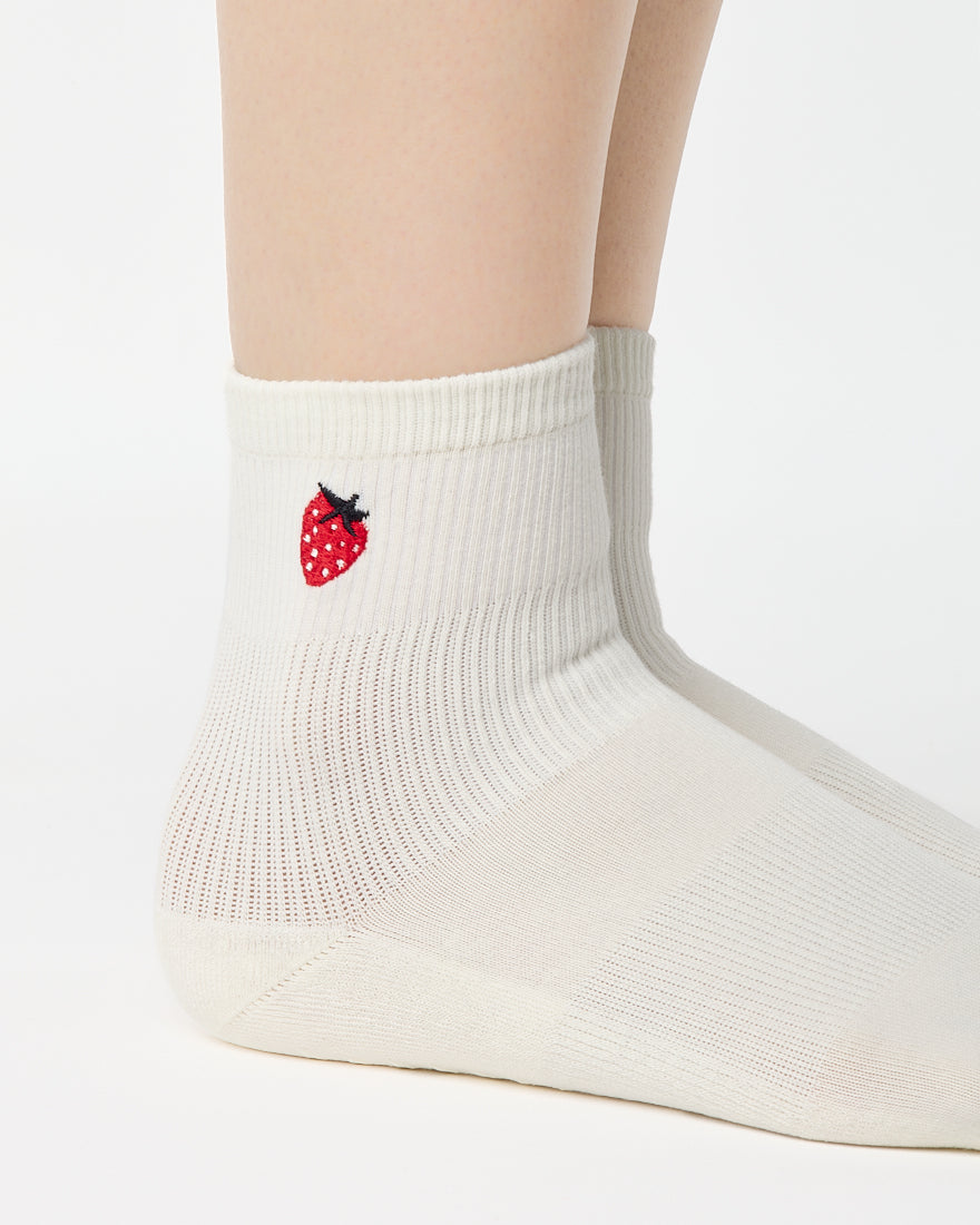 Strawberry Ankle Grip Sock