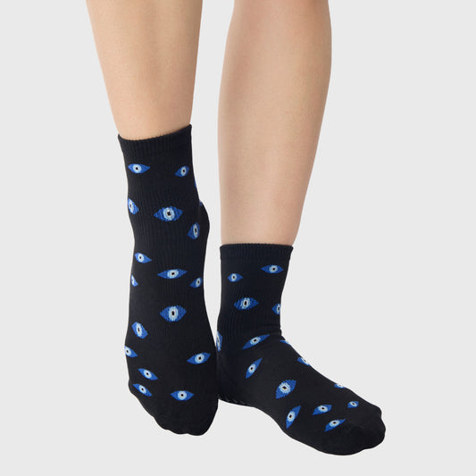 Evil Eyes Ankle Grip Sock