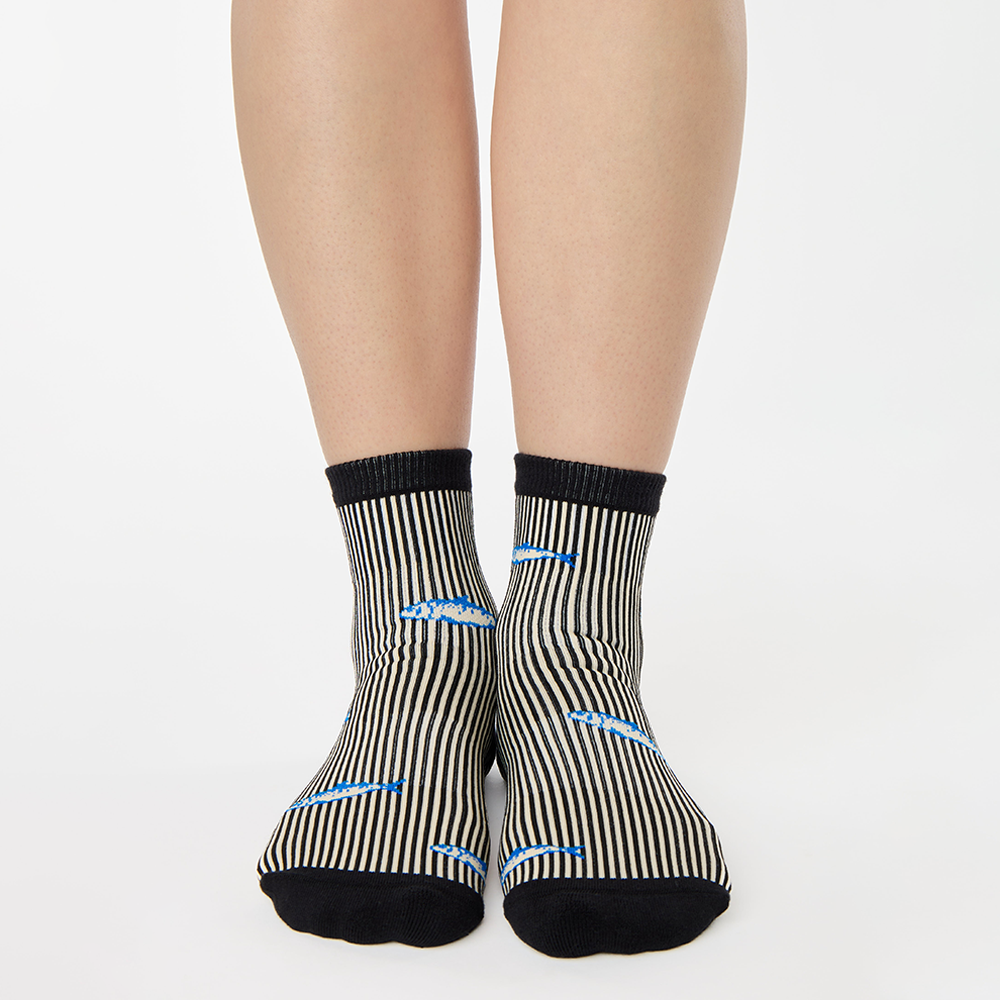 Sardines Ankle Grip Sock