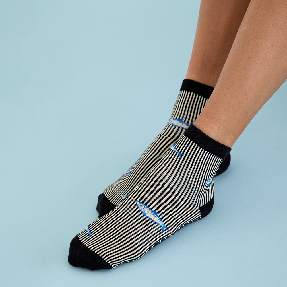 Sardines Ankle Grip Sock