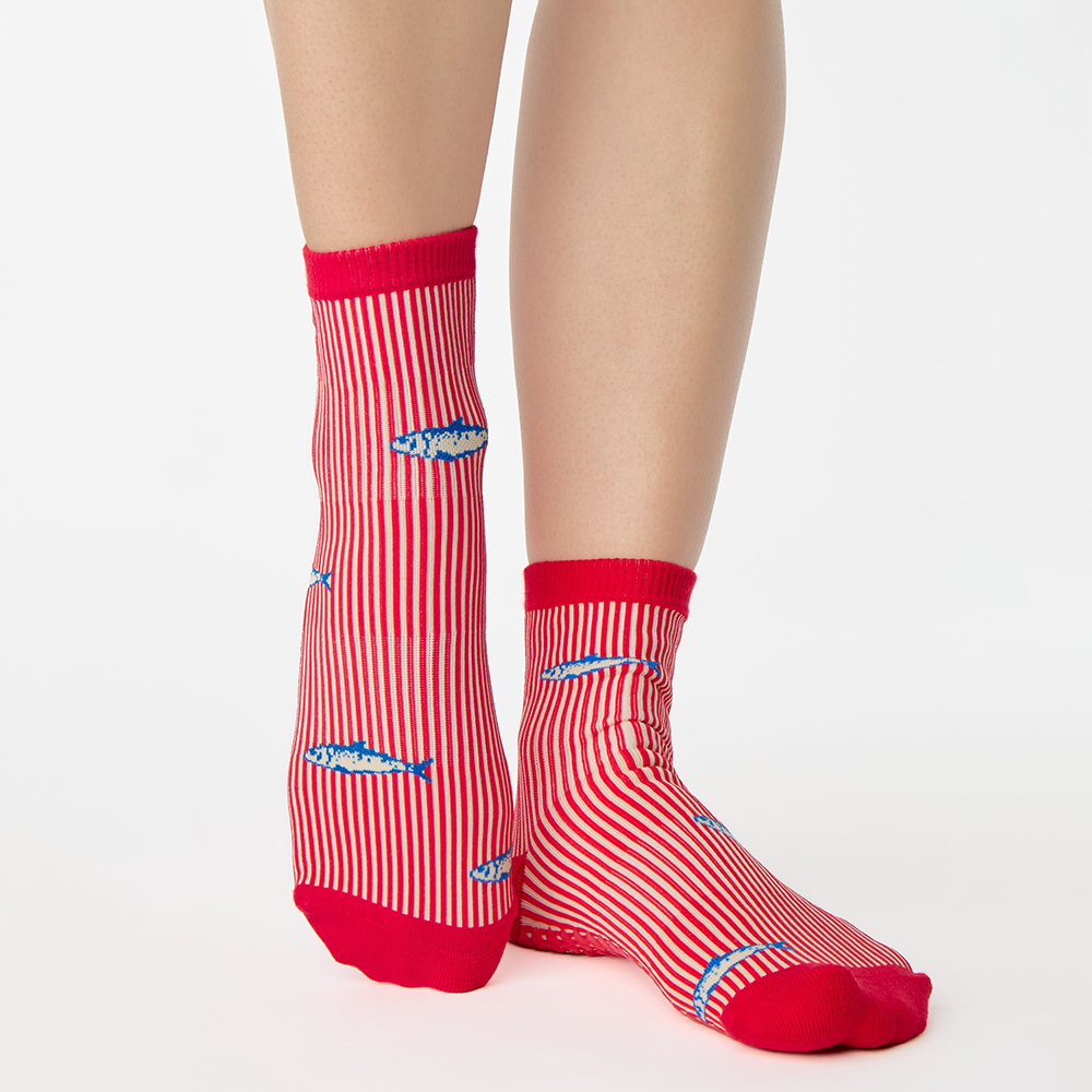 Sardines Ankle Grip Sock