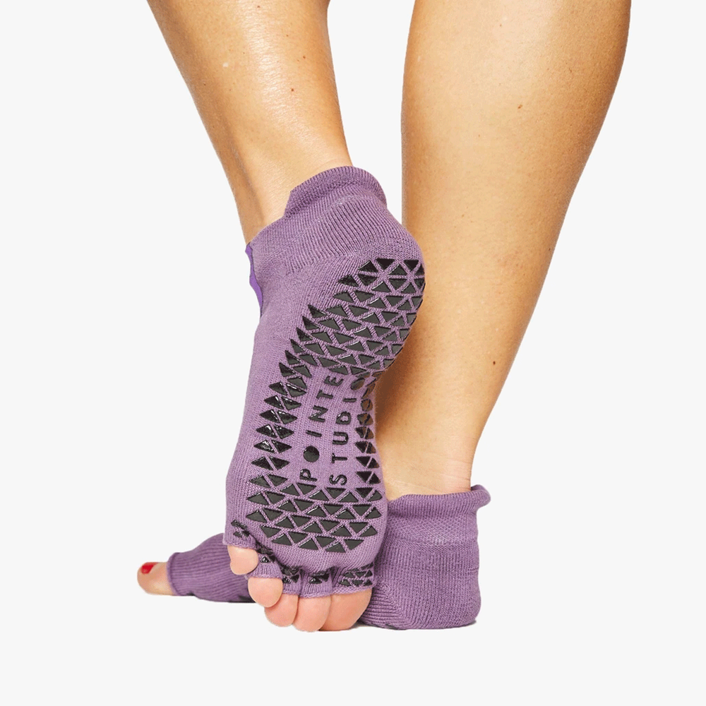 Clean Cut Toeless Grip Sock for Pilates, Yoga & Barre